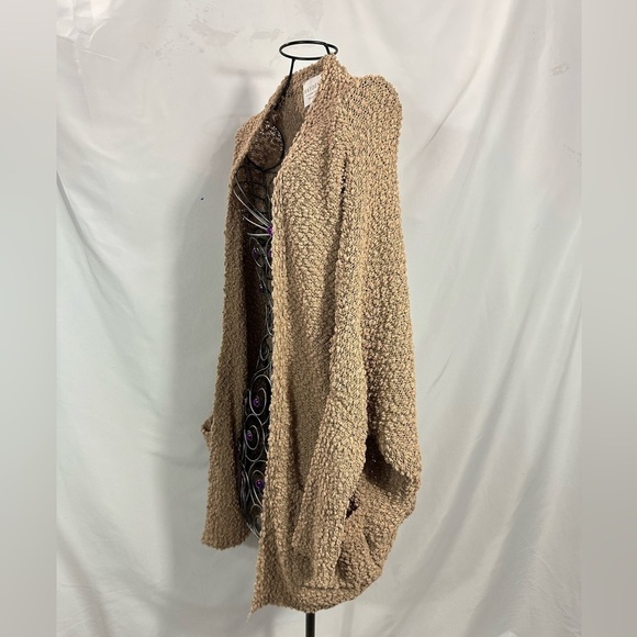 Hayden Los Angeles brown boucle open front cardigan size M/L - Picture 8 of 9